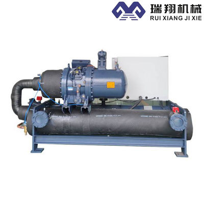 Sistema industriale di screw chiller raffreddato ad acqua da 200 CV per la lavorazione chimica del plastica