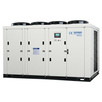 Chiller ad acqua raffreddata ad aria certificato CE ISO9001 con potenza di ingresso di 318 kW e potenza di pompa di 075 kW progettato per sistemi di scambio di calore