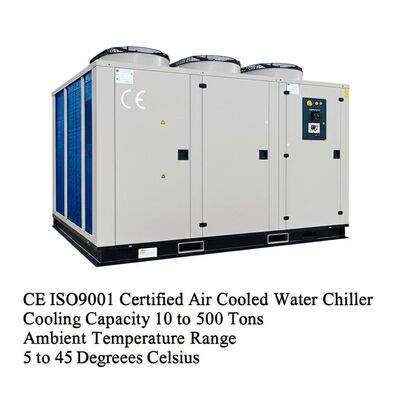 Capacità di raffreddamento da 10 a 500 tonnellate Temperatura ambiente da 5 a 45 gradi Celsius